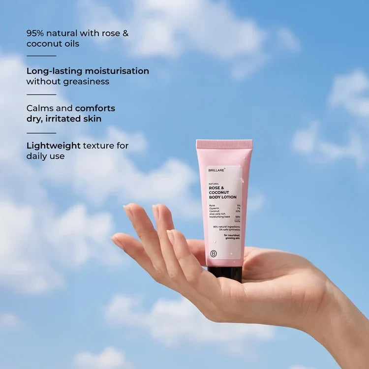 Brillare - Mini Rose & Coconut Body Lotion 20ml - Nexus hair