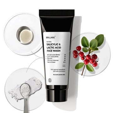Brillare - Mini Salicylic & Lactic Acid Face Wash For Acne Prone Skin 20ml - Nexus hair