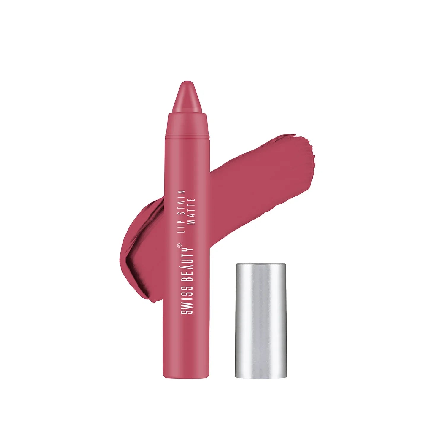 Swiss Beauty - Lip Stain Matte Lipstick Shade No.  02 — Peaches N Cream