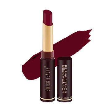 Swiss Beauty - Non-Transfer Smooth & Waterproof Matte Lipstick Shade No. 17 Fresh Red