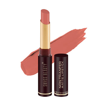 Swiss Beauty - Non-Transfer Smooth & Waterproof Matte Lipstick Shade No. 30 Caramel Delights