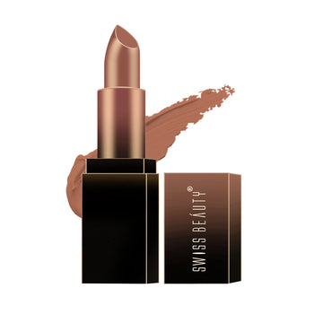 Swiss Beauty - HD Matte Lipstick Cookie Crunch Shade No. 27