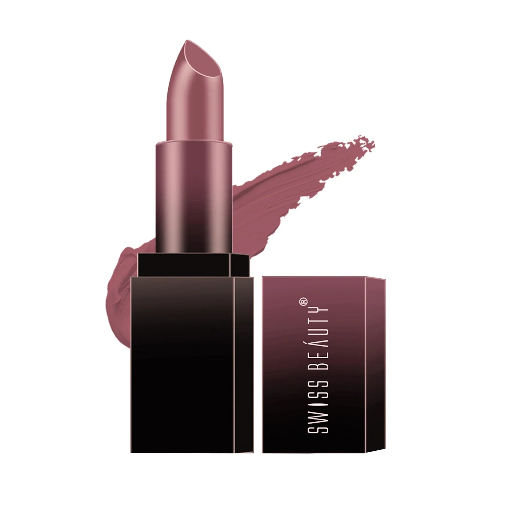 Swiss Beauty - HD Matte Lipstick Blushing Mauve Shade No. 28