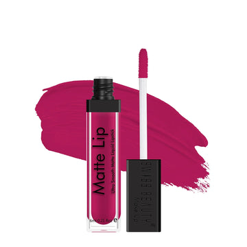 Swiss Beauty - Matte Lip Liquid Lipstick Shade No. 18 Electric-Pink