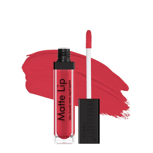 Swiss Beauty - Matte Lip Liquid Lipstick Shade No. 21 Valentine Red