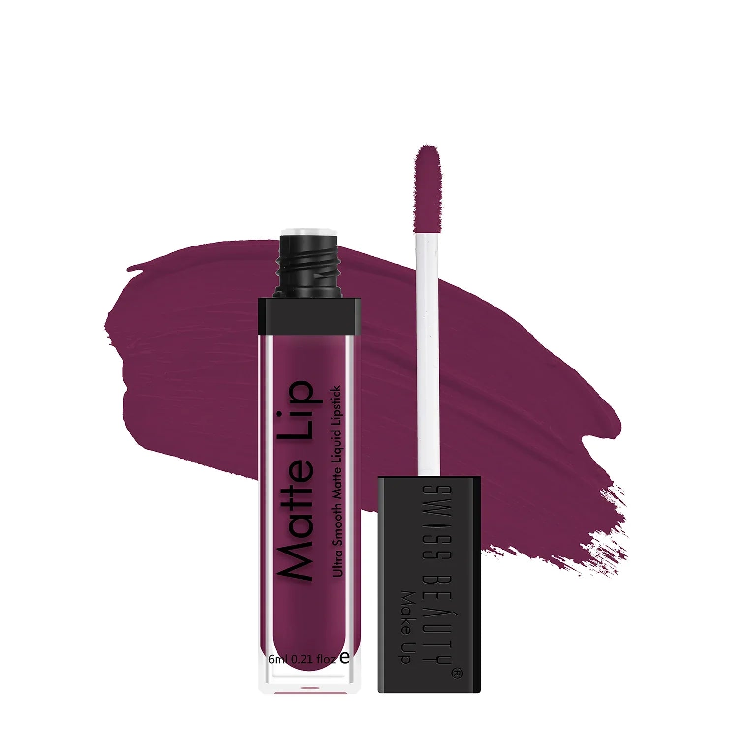 Swiss Beauty - Matte Lip Liquid Lipstick Shade No. 26 Purple Villain