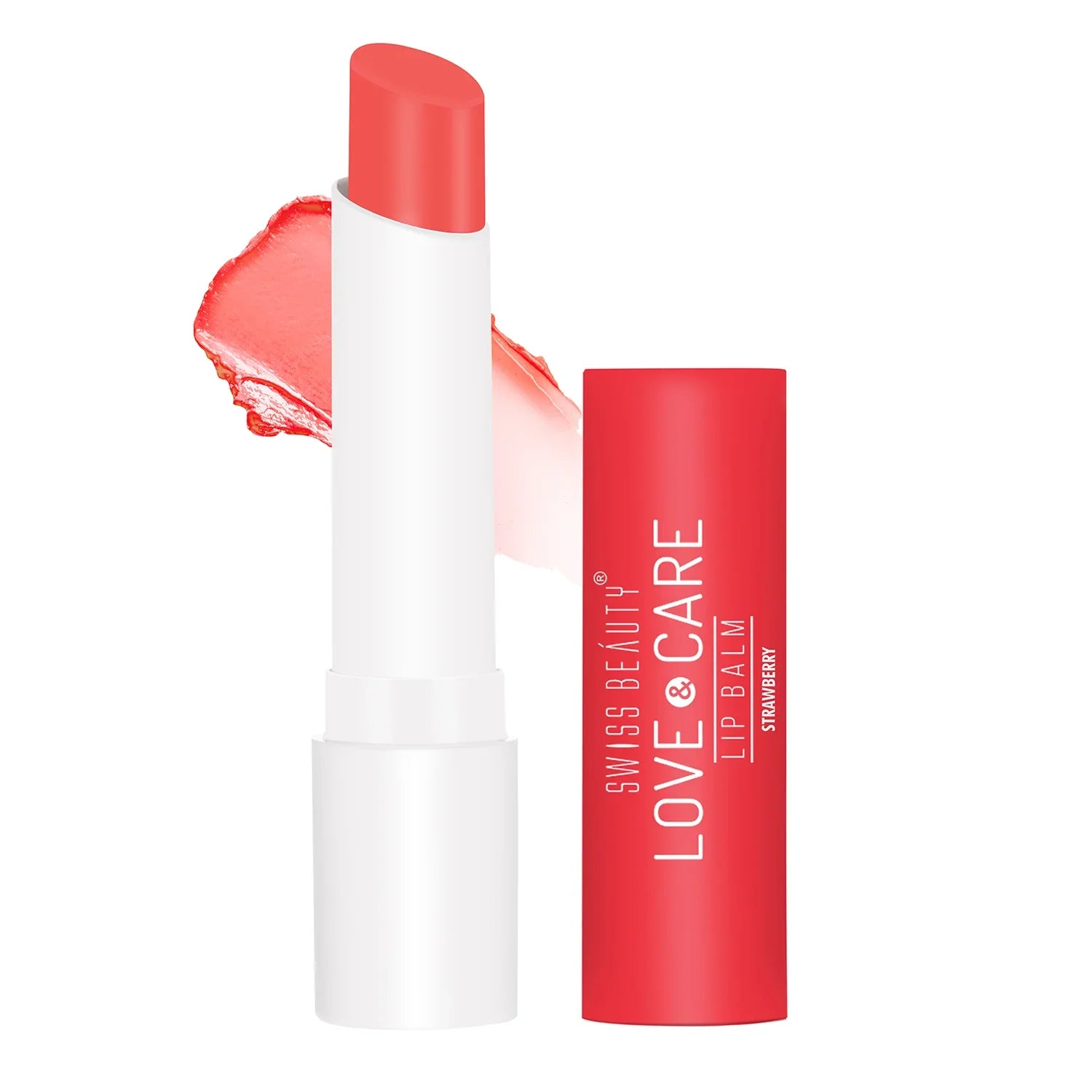 Swiss Beauty - Love & Care lip Balm Shade No. 04 Strawberry