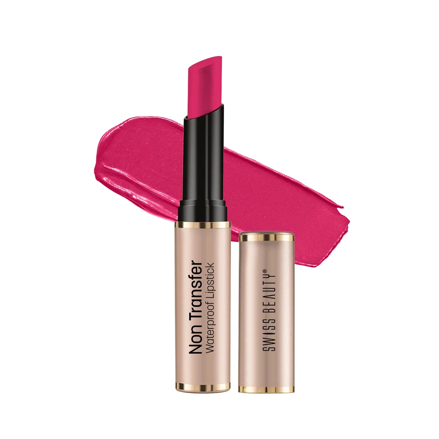 Swiss Beauty - Non-Transfer Waterproof Lipstick Loud Pink Shade No. 402