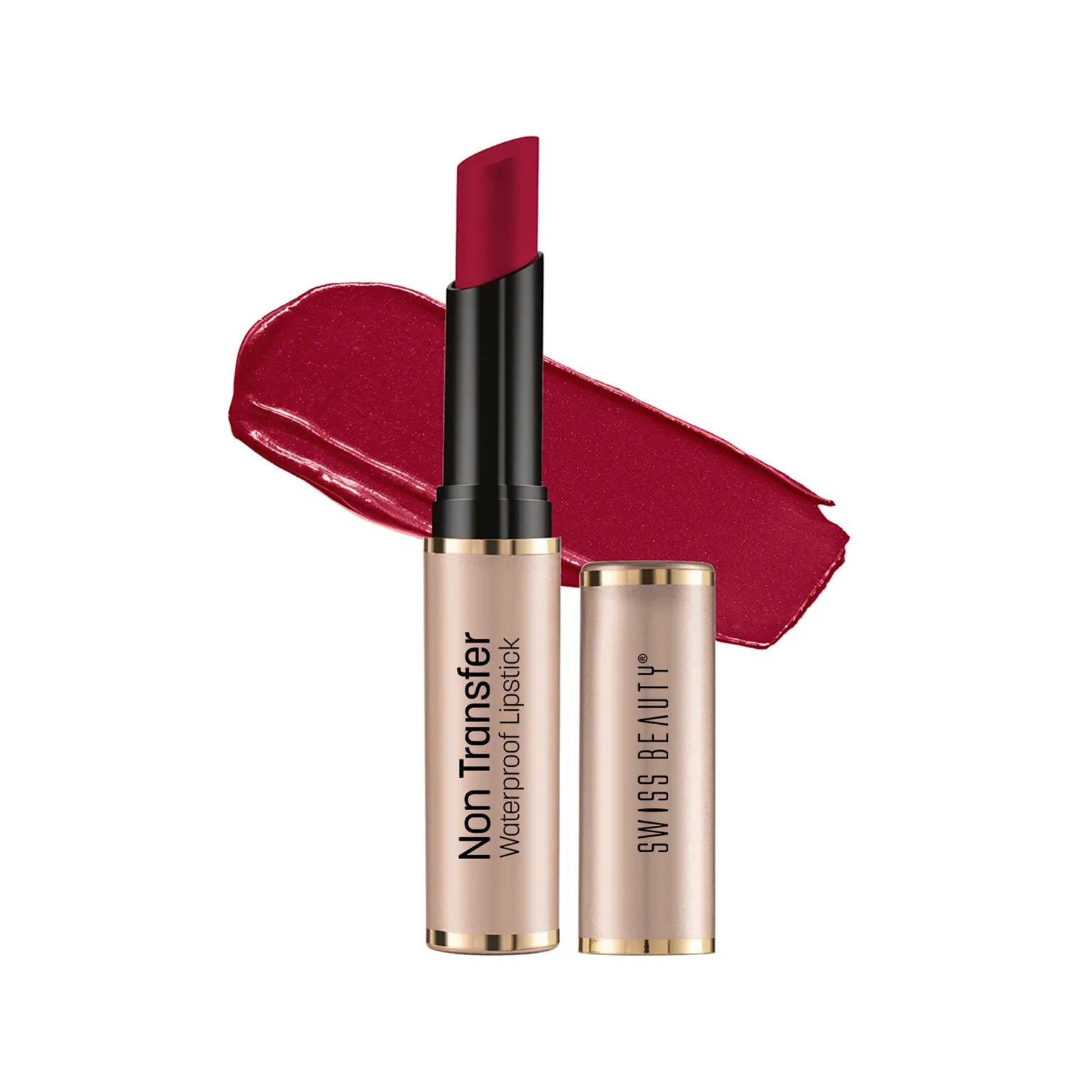 Swiss Beauty - Non-Transfer Smooth & Waterproof Lipstick Shade No. 11 Magic-Maroon