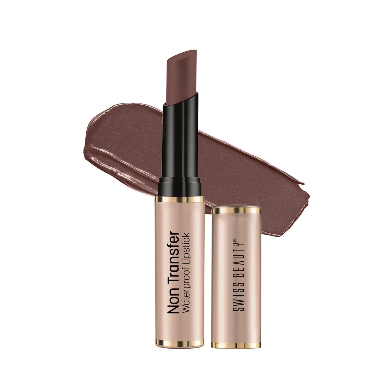 Swiss Beauty - Non-Transfer Waterproof Lipstick Spice Nude Shade No. 430
