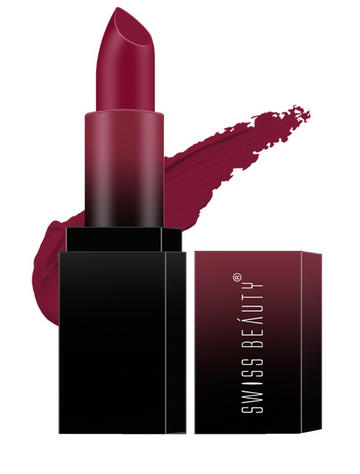Swiss Beauty - HD Matte Lipstick - Bold Wine