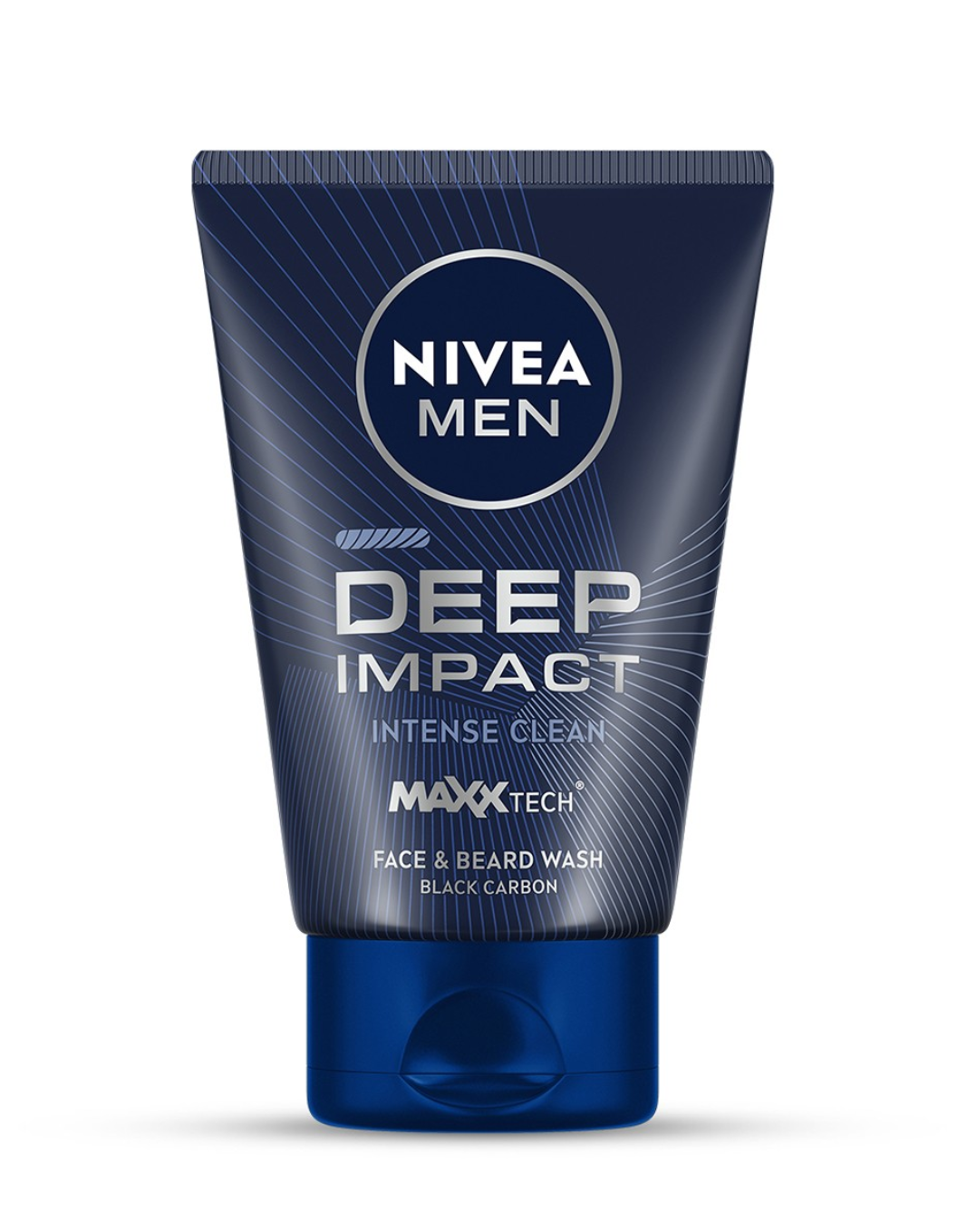 Nivea Men Deep Impact Intense Clean Face & Beard Wash - Black Carbon - 100ml
