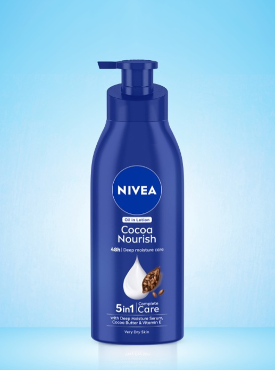 Nivea Unisex Cocoa Nourish 48h Deep Moisturising For Very Dry Skin Body Lotion 400 ml