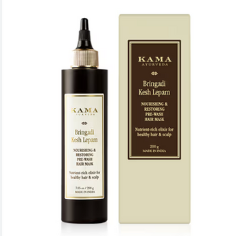 Kama Ayurveda - Bringadi Kesh Lepam Nourishing & Restoring Pre-wash Hair Mask | Superior Scalp Care | For Scalp Health 200g