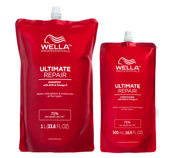 Wella Professionals - Ultimate Repair Shampoo & Conditioner Pouch Duo Bundle