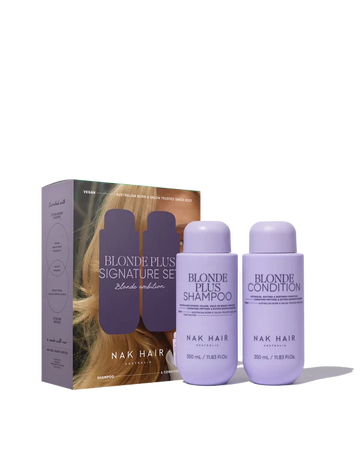 Nak Hair - Signature Blonde Plus Duo Pack - Blonde Plus Shampoo 350ml and Blonde Conditioner 350ml