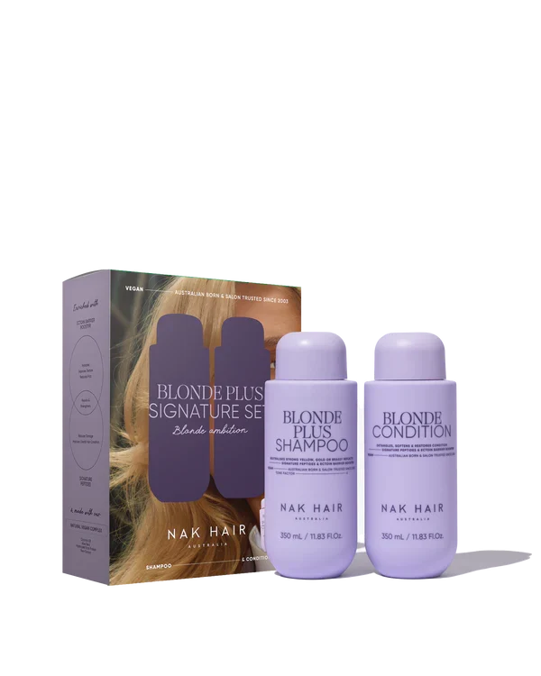 Nak Hair - Signature Blonde Plus Duo Pack - Blonde Plus Shampoo 350ml and Blonde Conditioner 350ml