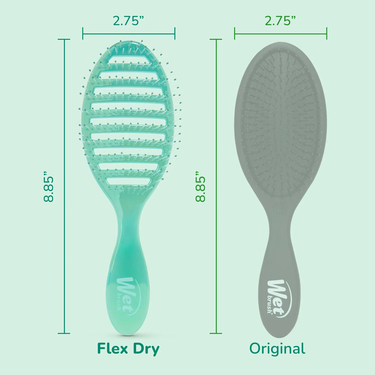 Wet Brush - Speed Dry Detangler Prismatic Glow Green