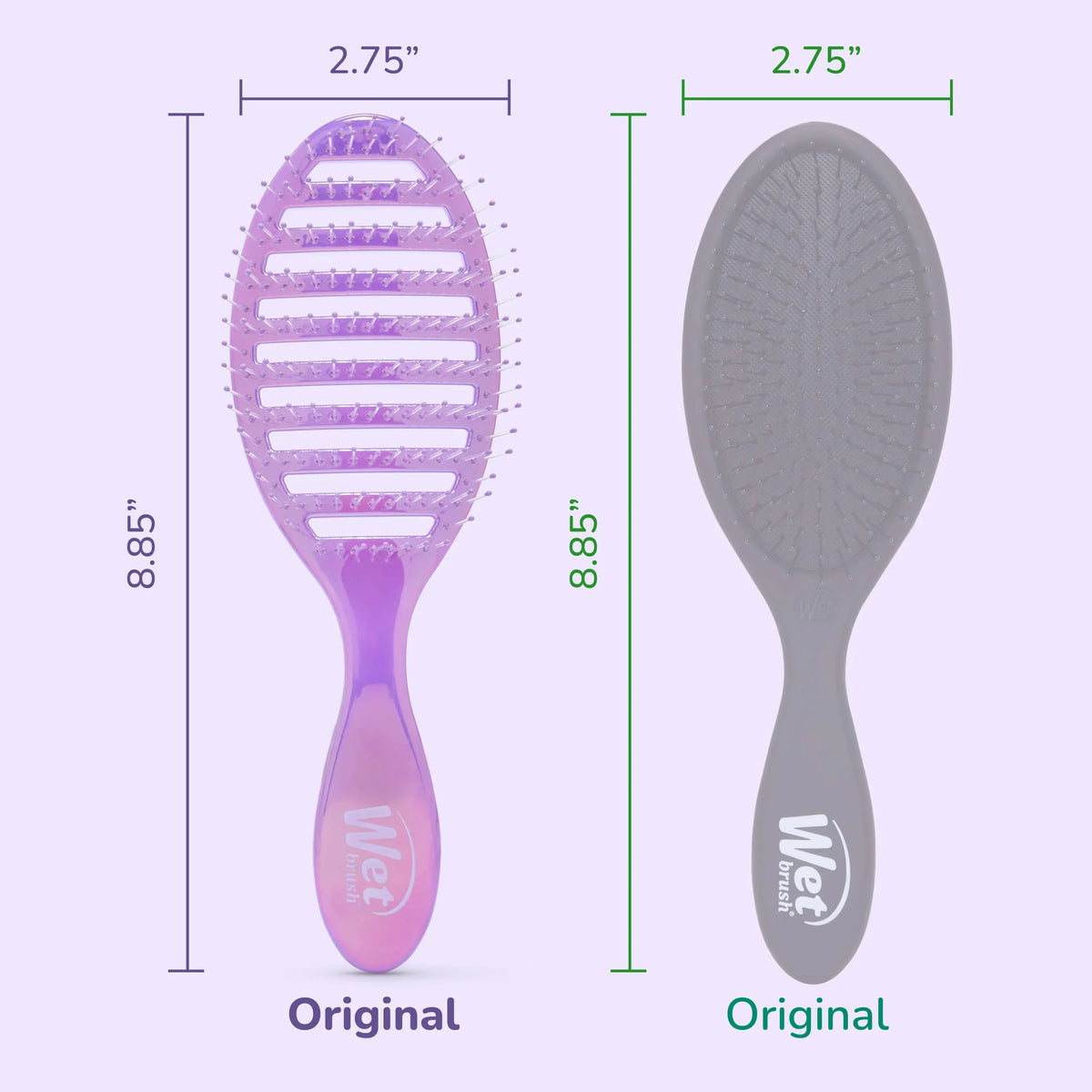 Wet Brush - Speed Dry Detangler Prismatic Glow Purple