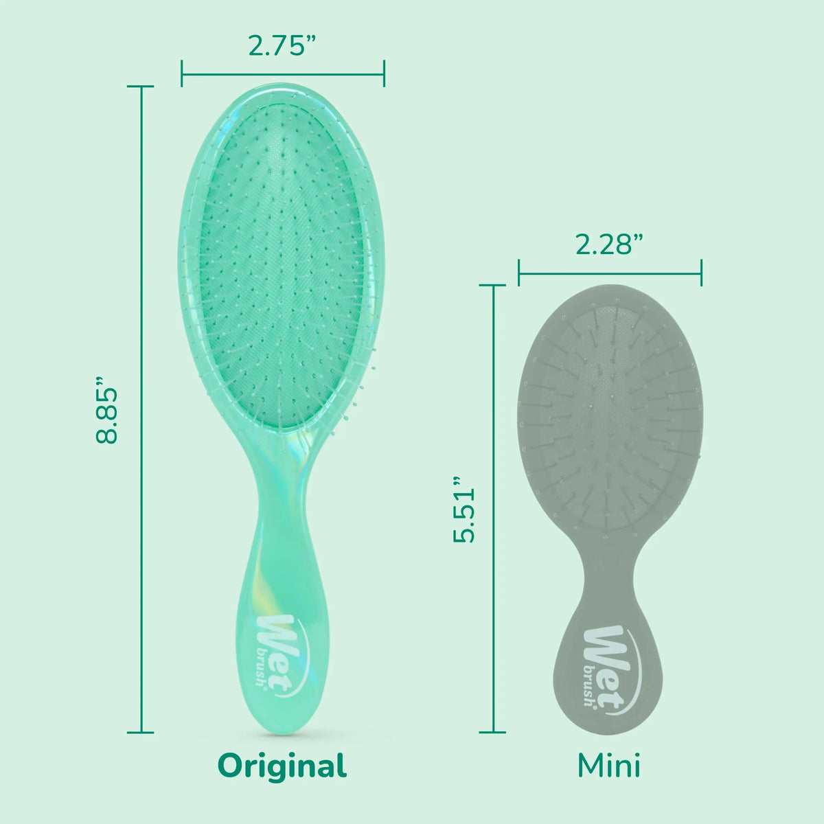 Wet Brush - Prismatic Glow Detangler Green