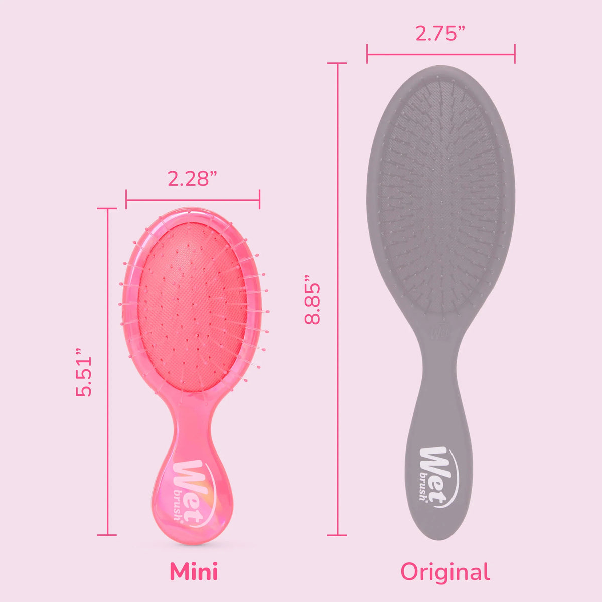 Wet Brush - Kids Mini Detangler Prismatic Glow Pink