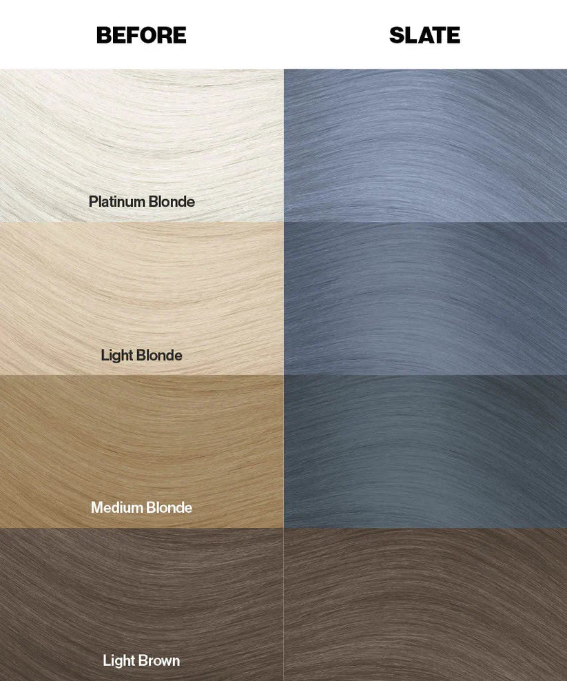 Crazy Color - Metallic Semi Permanent Hair Color Slate 100ml