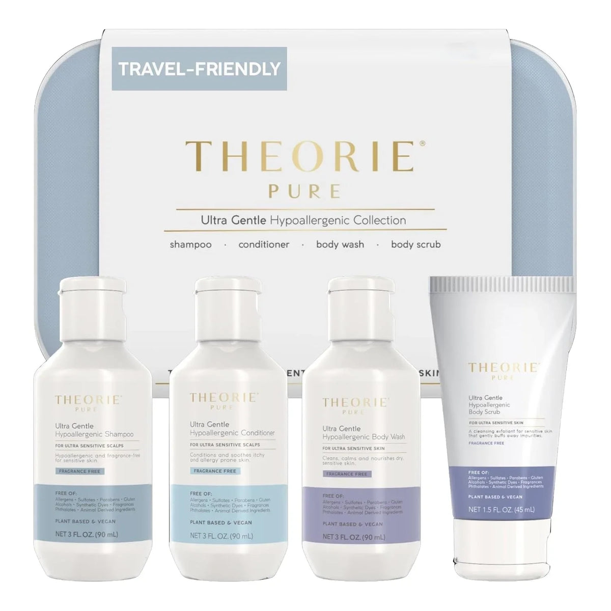 Theorie - Ultra Gentle Hypoallergenic Travel Kit 4pc