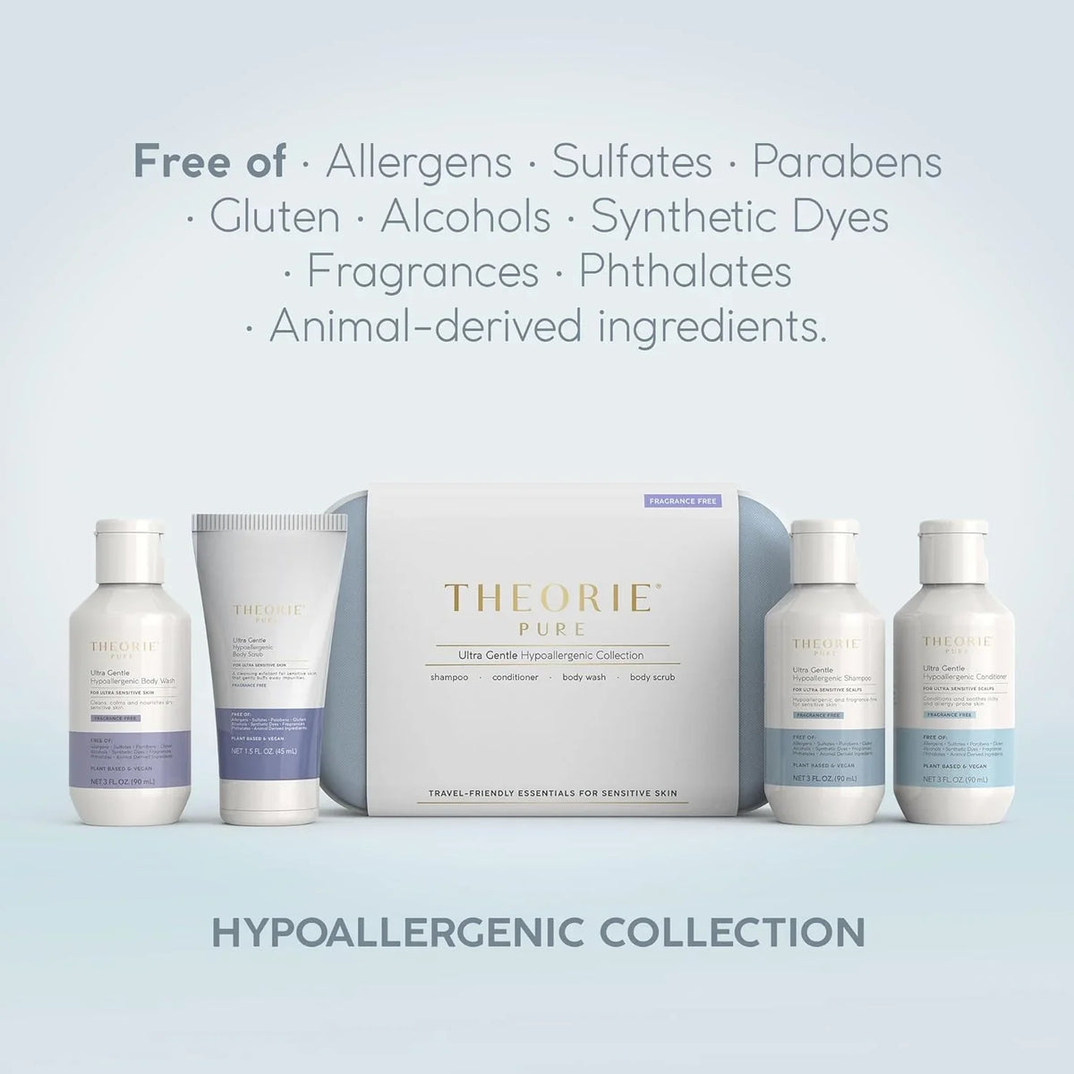 Theorie - Ultra Gentle Hypoallergenic Travel Kit 4pc