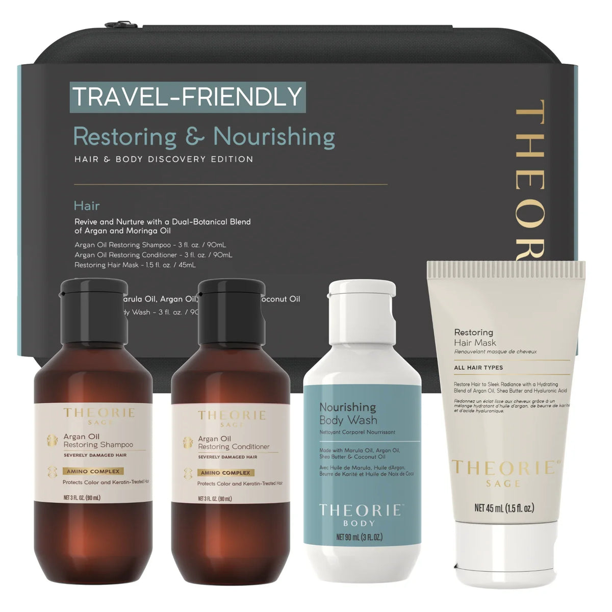Theorie - Restoring & Nourishing Travel Kit 4pc