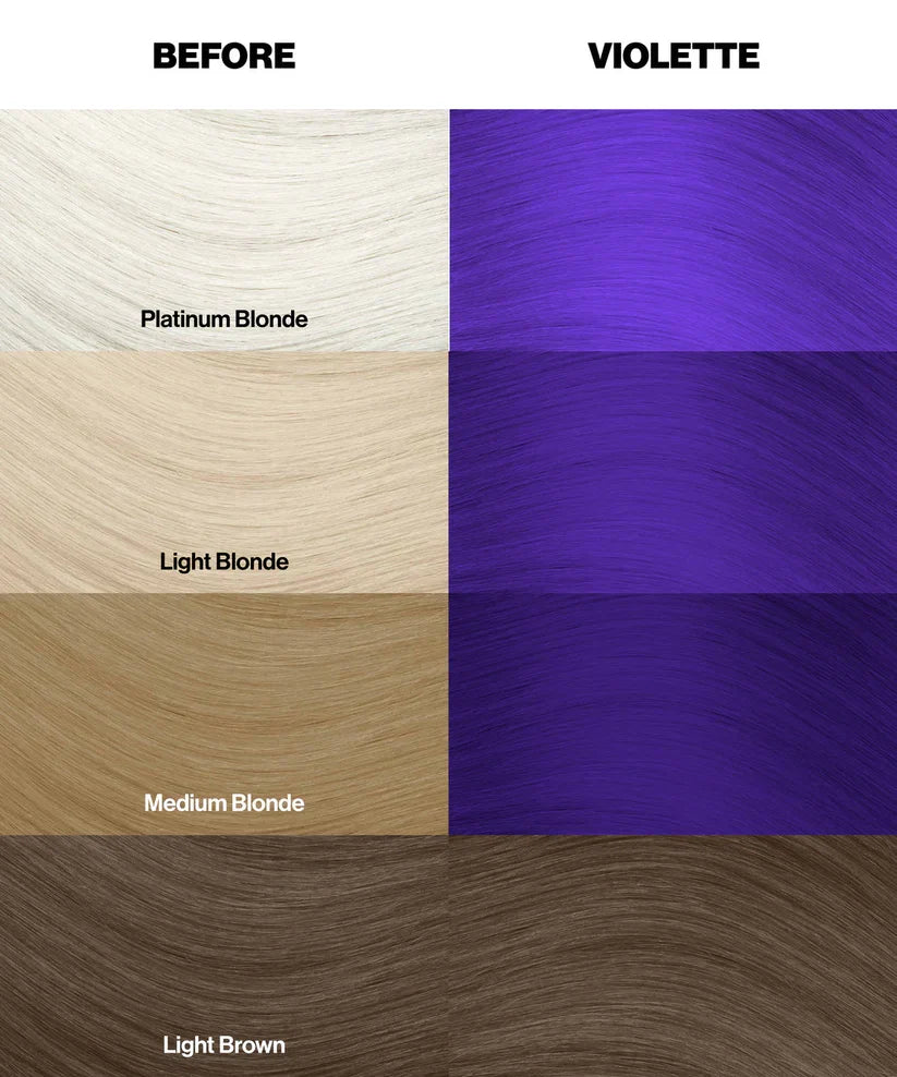 Crazy Color - Semi-Permanent Hair Color Violette 100ml