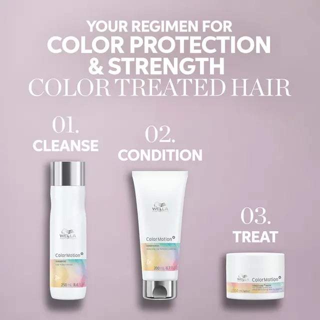 Wella Professionals - Premium Care ColorMotion+ Shampoo 250ml, Conditioner 200ml & Mask 150mlTrio Bundle