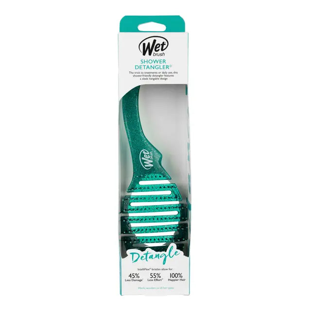 Wet Brush - Shower Flex Detangler Glitter Green