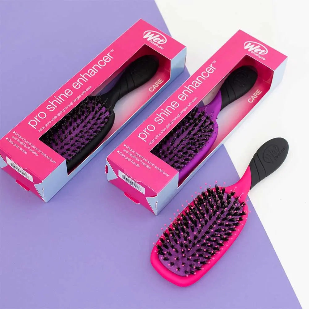 Wet Brush - Pro Original Shine Enhancer Detangler Boar Bristle Pink