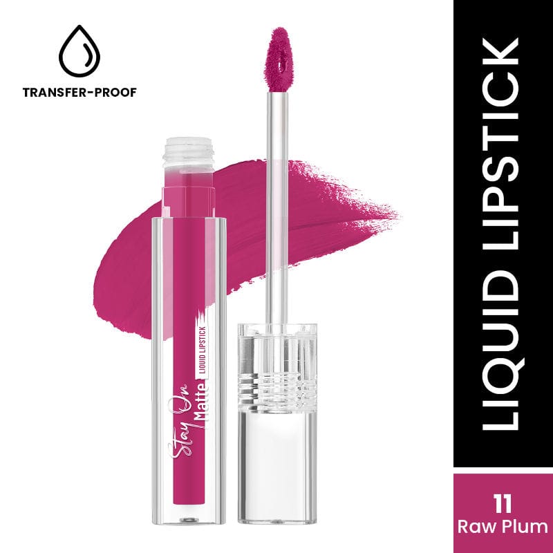 Swiss Beauty - Stay On Matte Liquid Lipstick Shade No. 11 Raw Plum