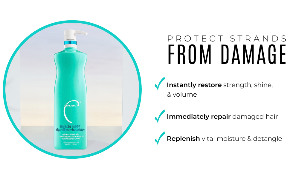Malibu C - Miracle Repair Rescontructor Shampoo 1000ml