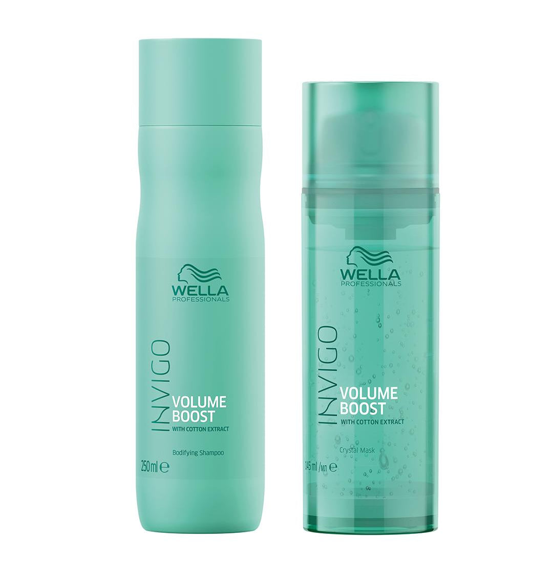 Wella Invigo Volume Boost Bodifying Shampoo and Crystal Mask duo
