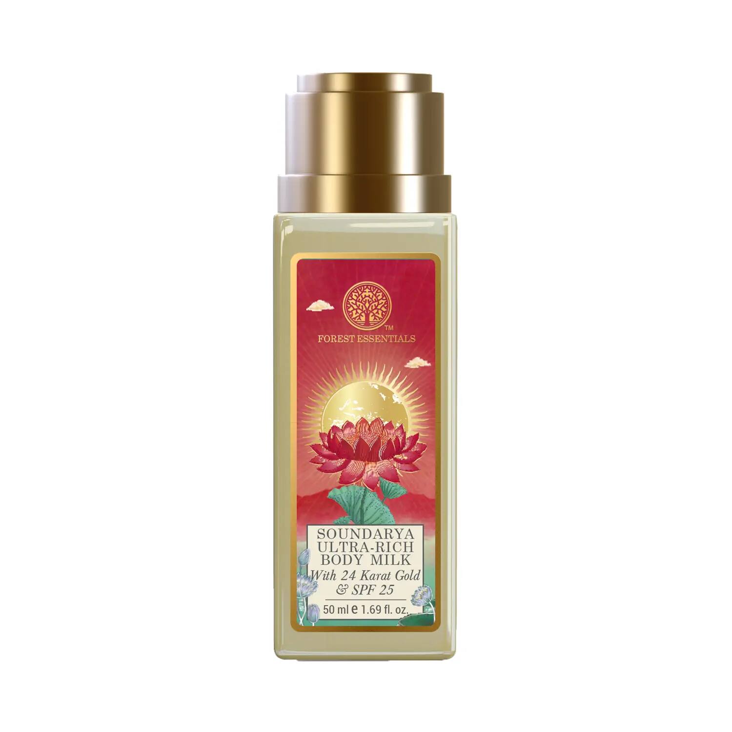 Forest Essentials - Ultra Rich Body Milk Soundarya With 24K Gold & SPF25 50ml