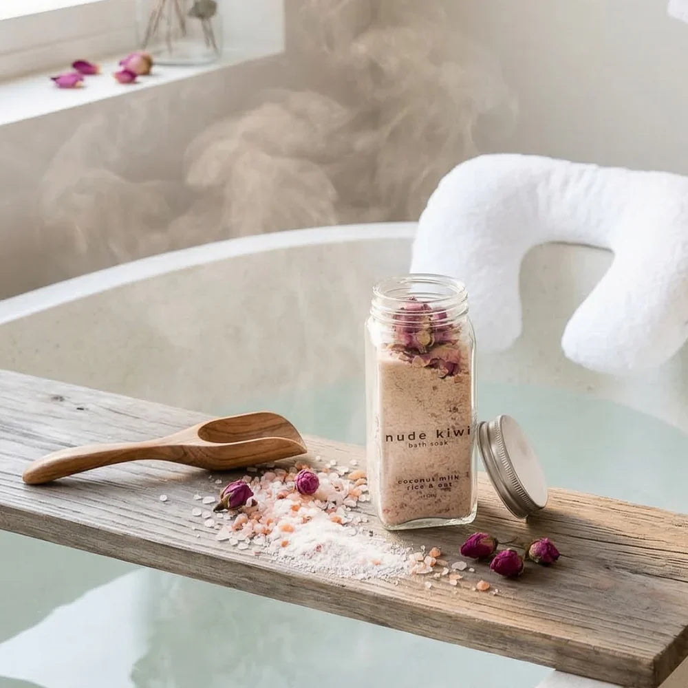 Nude Kiwi - Bath Soak Coconut Milk, Rice & Oat 120g
