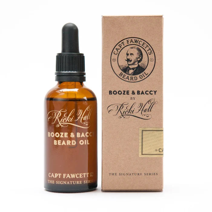 Captain Fawcett - Ricki Hall Booze and Baccy Beard Oil  (1114) 50ml