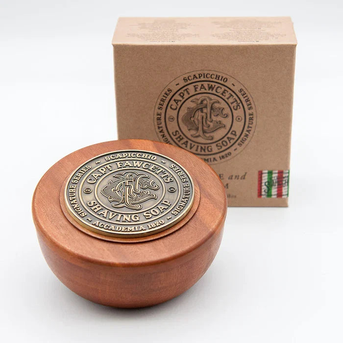 Captain Fawcett - Scapicchio Shaving Soap in Wooden Bowl 110g