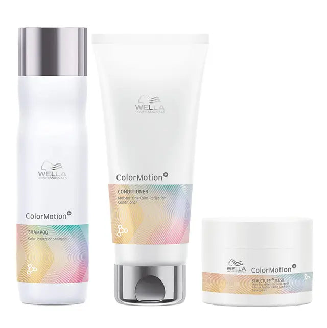 Wella Professionals - Premium Care ColorMotion+ Shampoo 250ml, Conditioner 200ml & Mask 150mlTrio Bundle