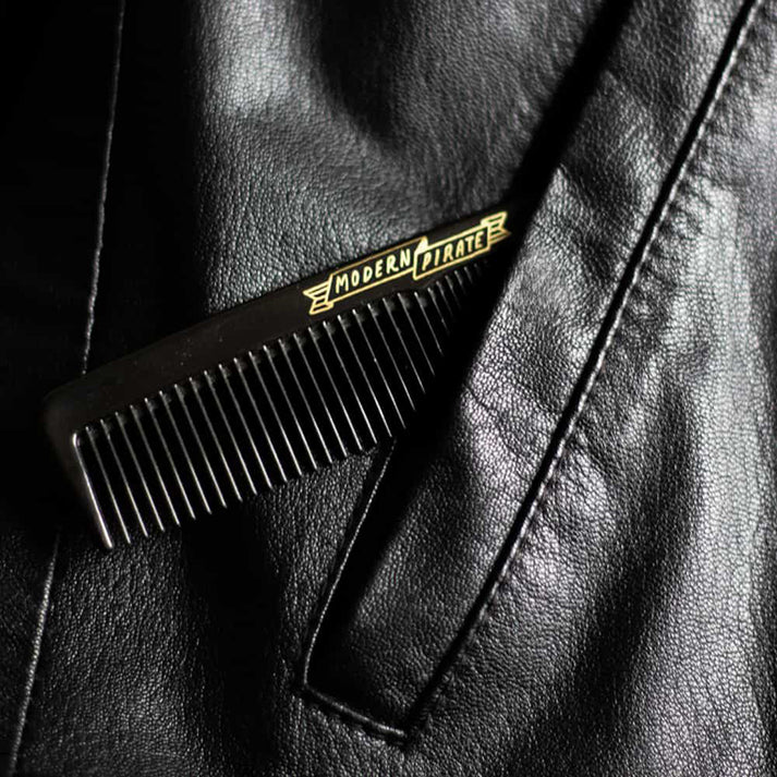 Modern Pirate - Black Pocket Comb