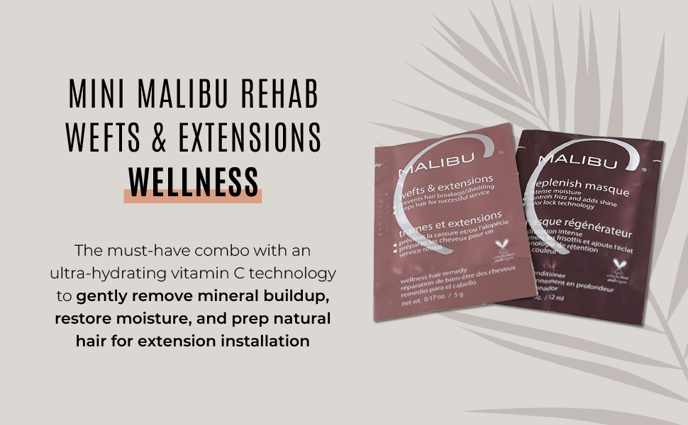Malibu C - Weft + Extn Mini Rehab 2pc