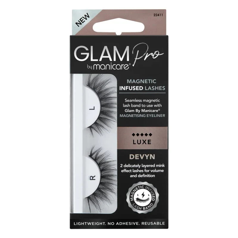 Manicare - Lashes Magnetic Infused Glam Pro Lightweight No Adhesive Reusable Devyn Luxe