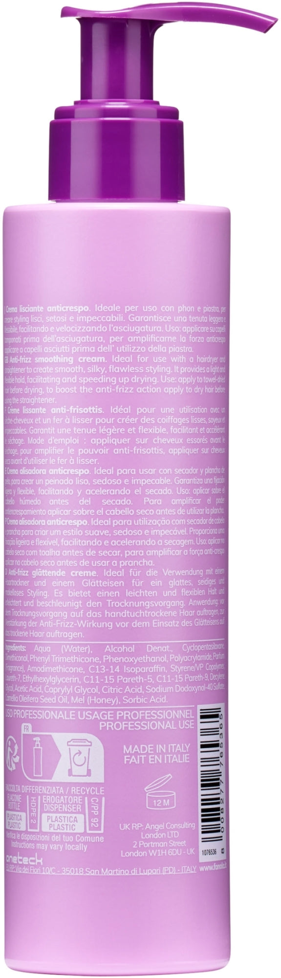 Fanola - Fantouch Wanna Straight Anti-Frizz Smoothing Cream 200ml