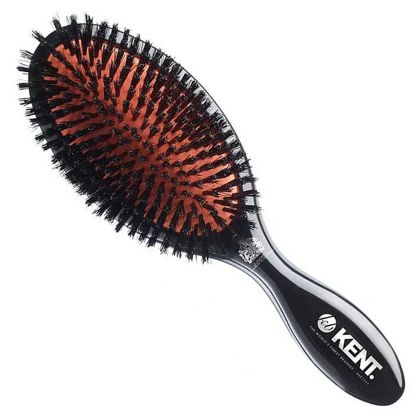 Kent - CSFL Classic Shine Large Pure Black Bristle Hairbrush