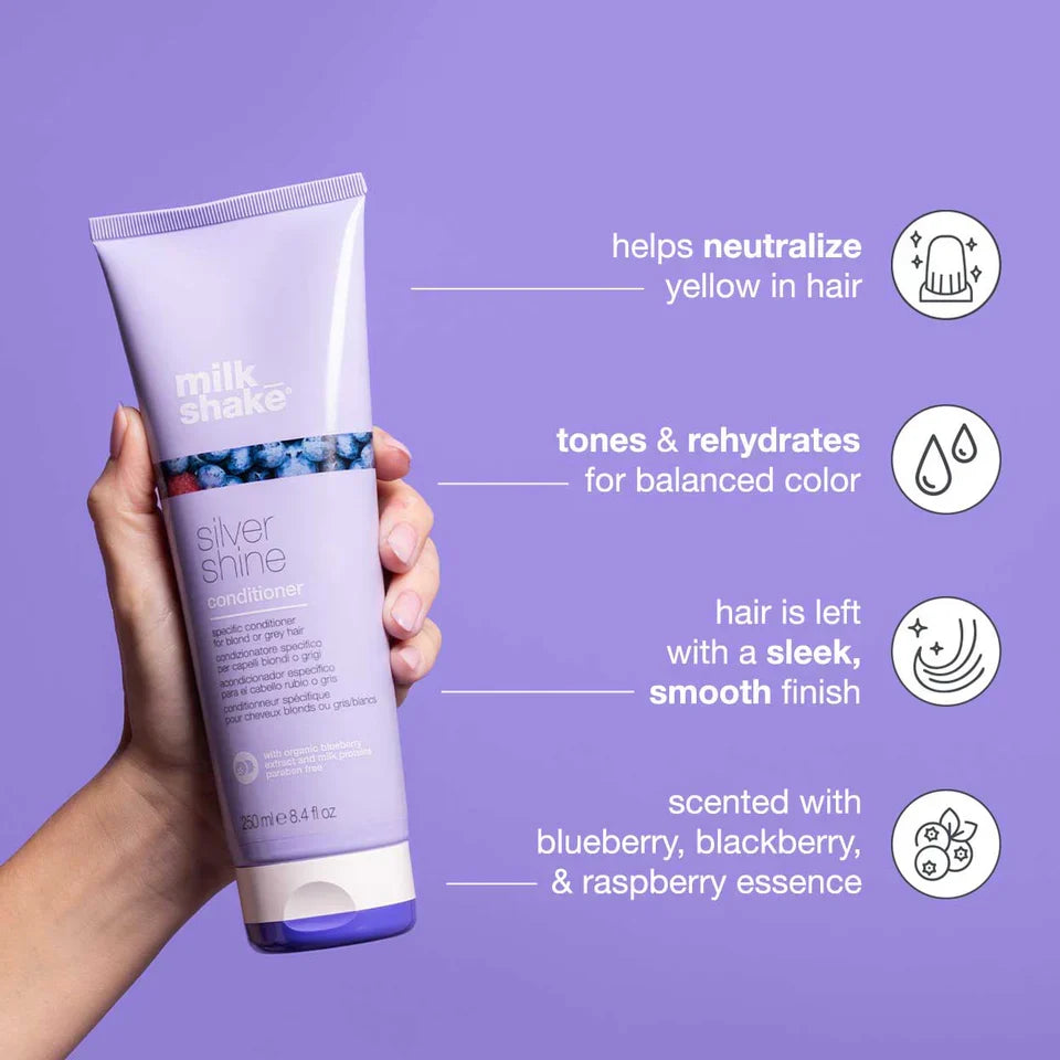Milk Shake - Silver Shine Shampoo 300ml and Conditioner 250ml Duo