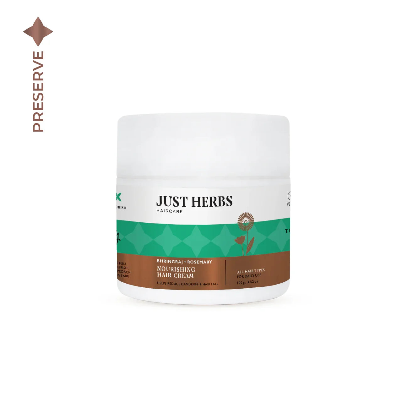 Just Herbs - BHRINGRAJ + ROSEMARY NOURISHING HAIR CREAM 100g