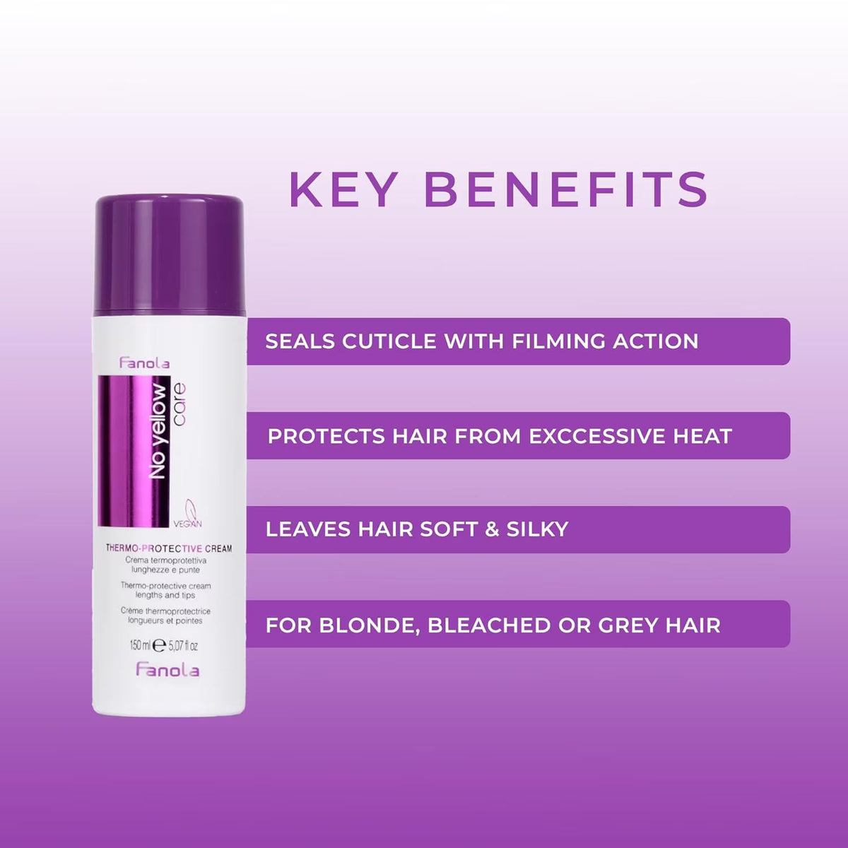 Fanola - No Yellow Thermo-Protective Cream 150ml