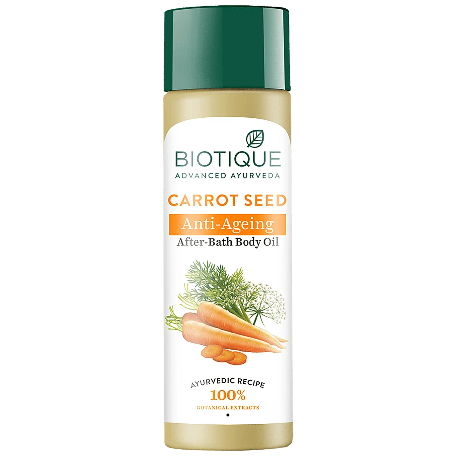 Biotique Advanced Ayurveda Carrot Seed Anti-Ageing After Bath Body Oil 120ml